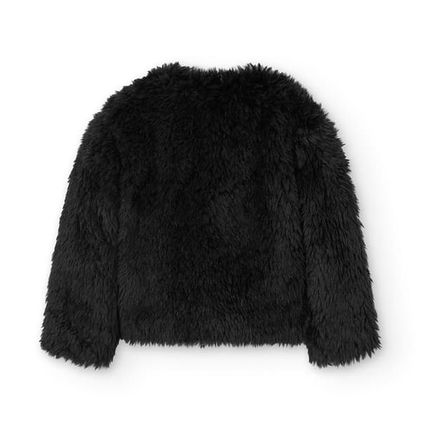 Boboli Fur Jakke Sort 8 Years