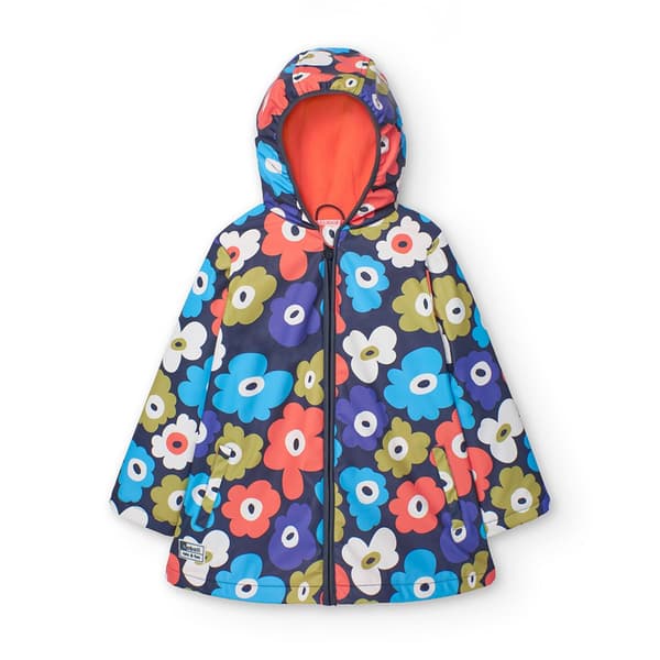 Boboli Hooded Rain Floral Jacka Flerfärgad 4 Years