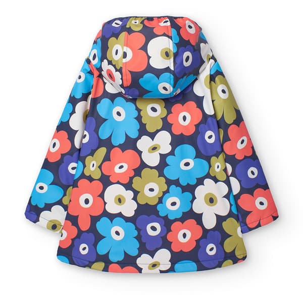 Boboli Hooded Rain Floral Jacka Flerfärgad 4 Years