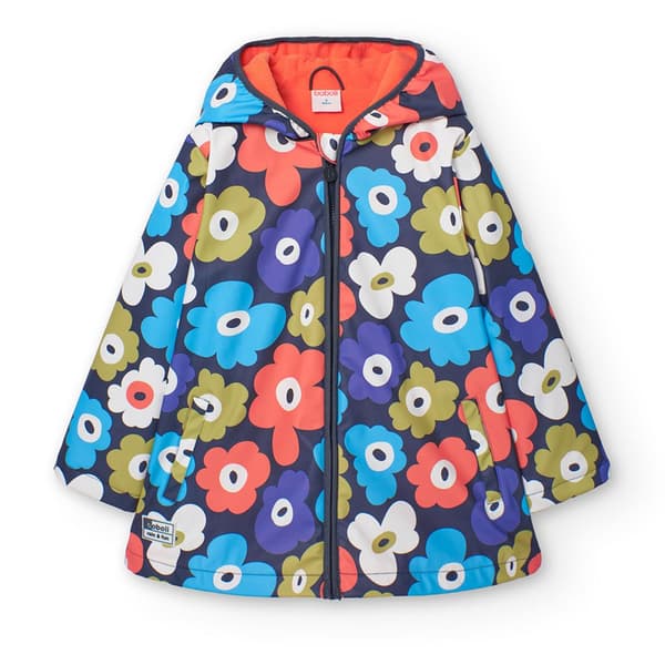 Boboli Hooded Rain Floral Jacka Flerfärgad 4 Years