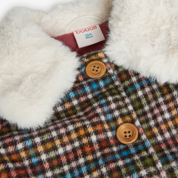 Boboli Jacquard Check Jacka Brun 5 Years