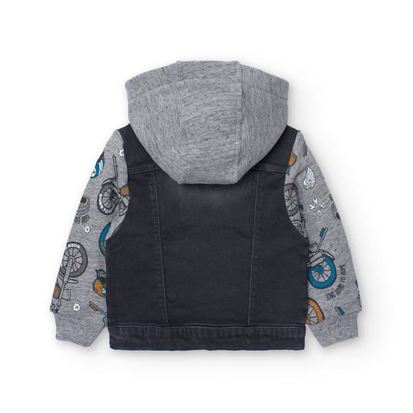 Boboli Knit Combined Jakke Grå 12 Months