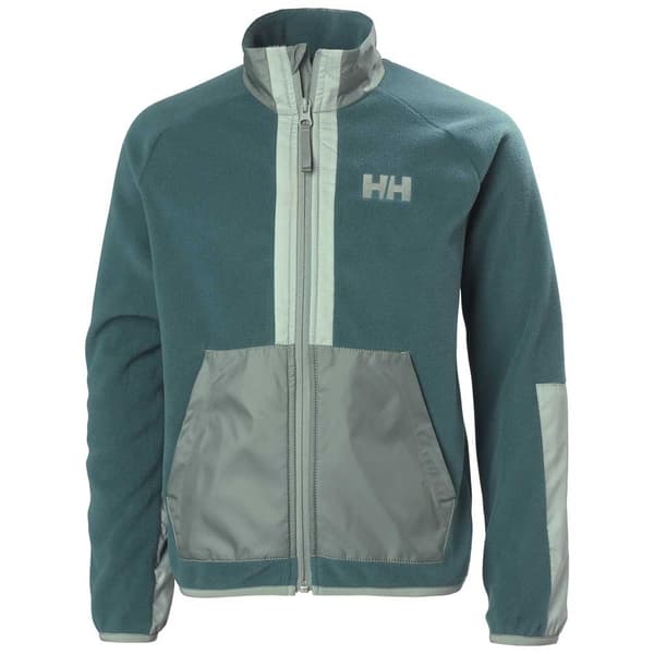 Helly Hansen Marka Fleecejakke Med Fuld Lynlås Grøn,Blå 12 Years