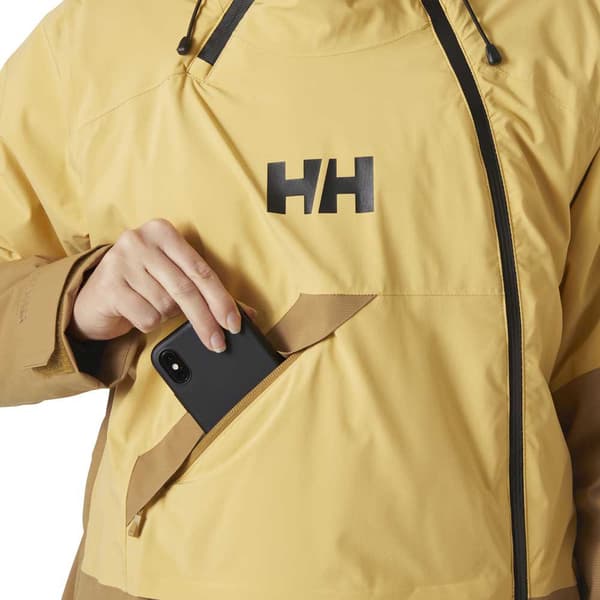 Helly Hansen Powchaser Asym Jakke Gul M Kvinde