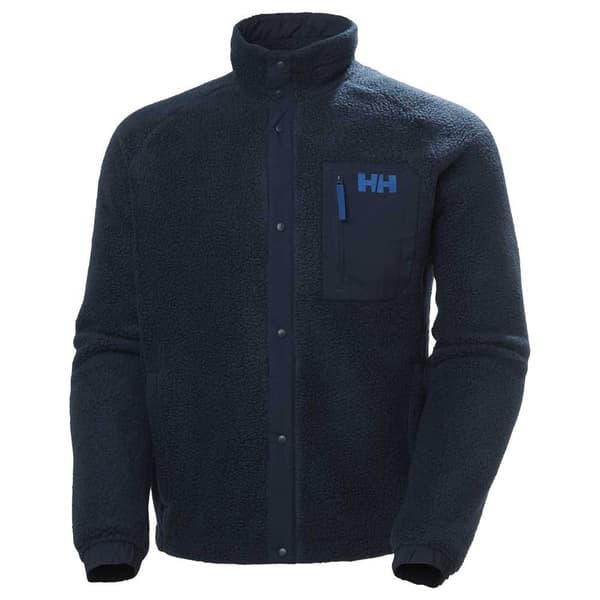 Helly Hansen Panorama Pile Snap Fleecejakke Med Fuld Lynlås Blå L Mand