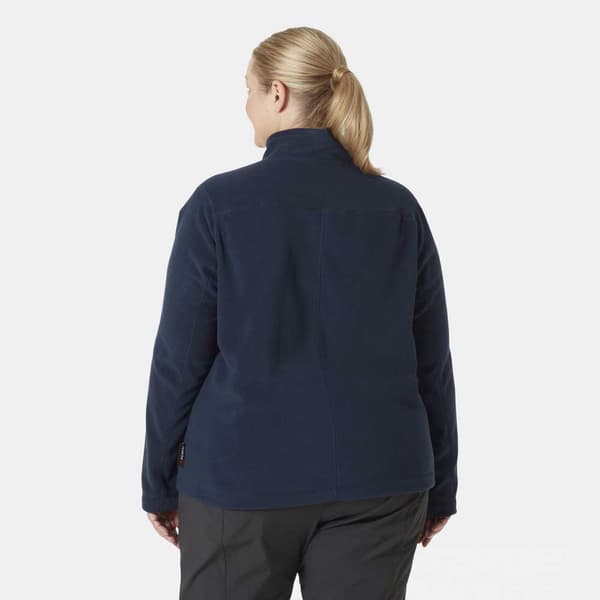 Helly Hansen Daybreaker Plus Fleecejakke Med Fuld Lynlås Blå 2X Kvinde