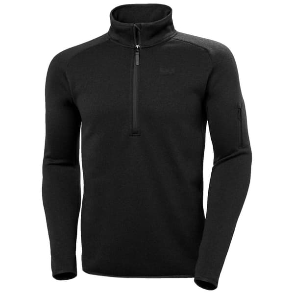 Helly Hansen Varde 2.0 Fleecejakke Med Halv Lynlås Sort XL Mand