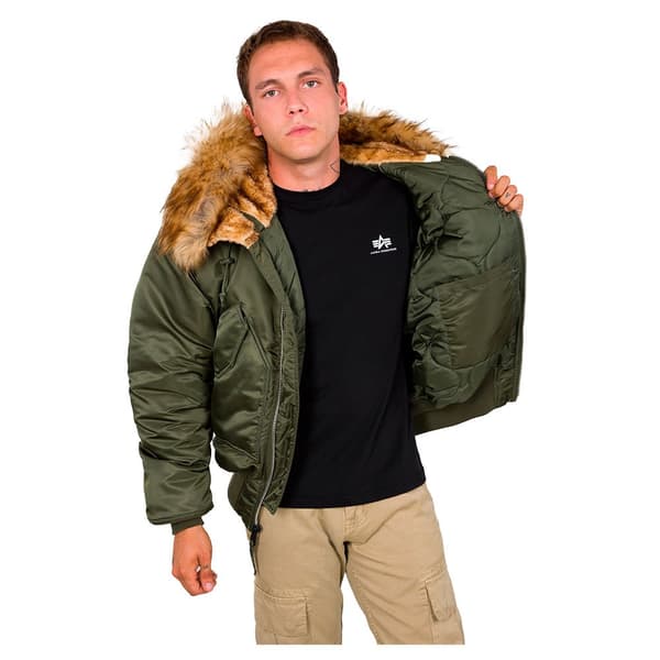 Alpha Industries 45p Custom Takki Vihreä L Mies