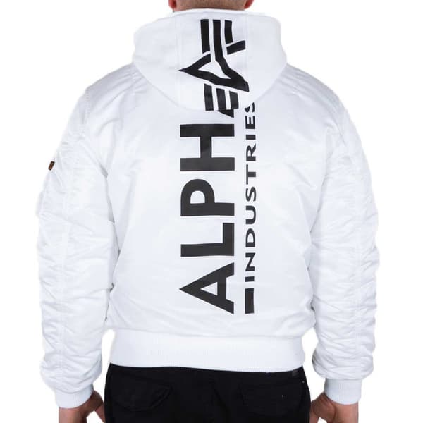 Alpha Industries Ma-1 Zh Back Print Jacka Vit XL Man