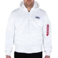 Miniatyrbild 1 av 2: Alpha Industries Ma-1 Zh Back Print Jacka Vit XL Man