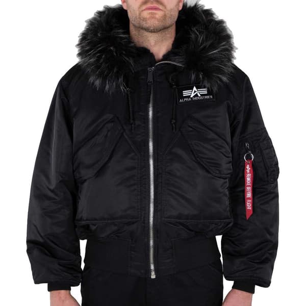 Alpha Industries 45p Jakke Sort 3XL Mand