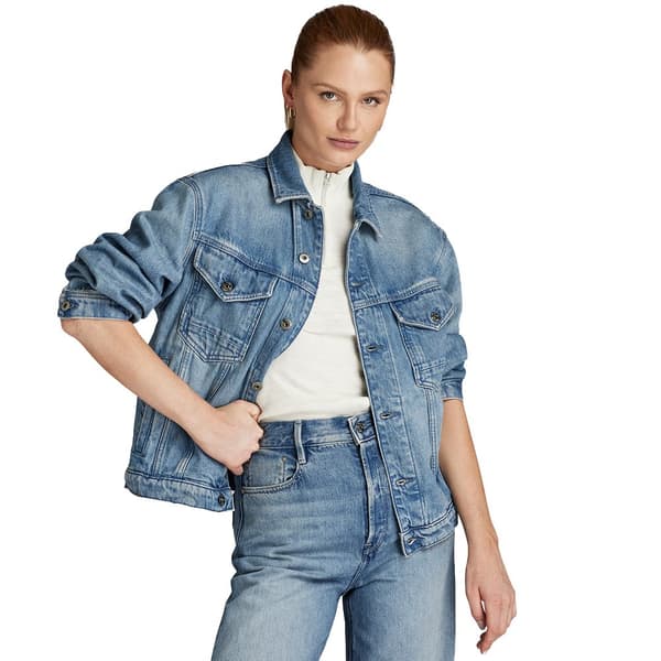 G-star D23643-d436 Jeansjacka Blå XS Kvinna