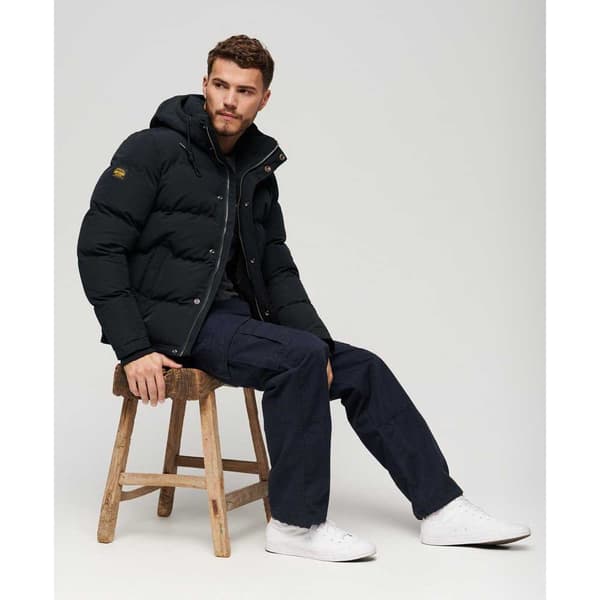 Superdry Everest Short Puffjacka Svart XL Man