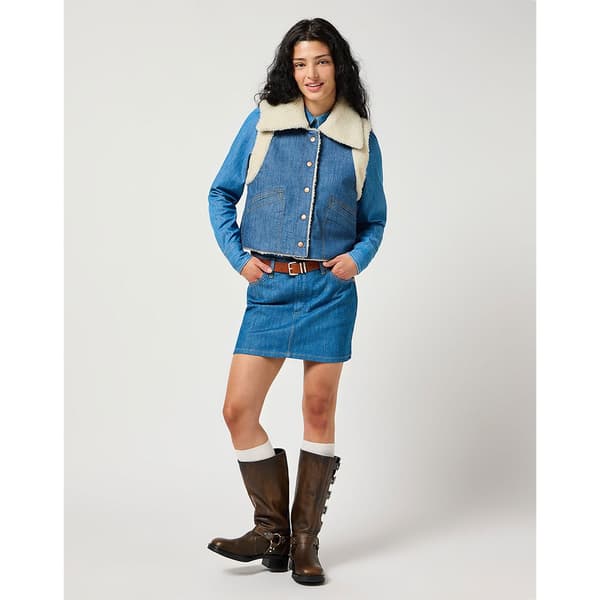 Wrangler 112356501 Denimjakke Blå XS Kvinde