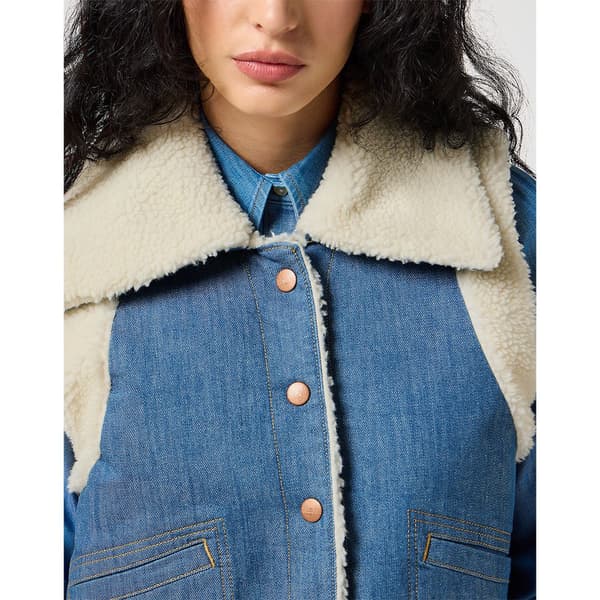 Wrangler 112356501 Denimjakke Blå XS Kvinde