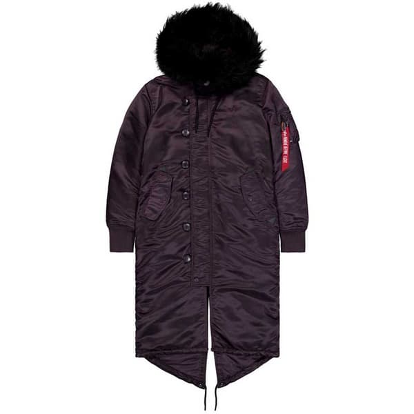 Alpha Industries Long Fishtail Jakke Lilla M Kvinde