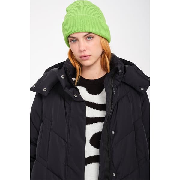 Volcom Alldaylong Puff Frakke Sort XS Kvinde