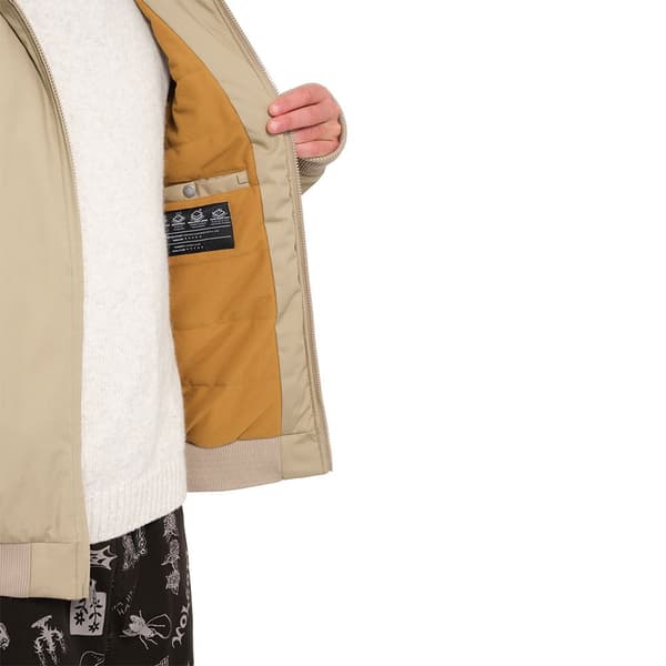 Volcom Hernan 10k Jacka Beige L Man