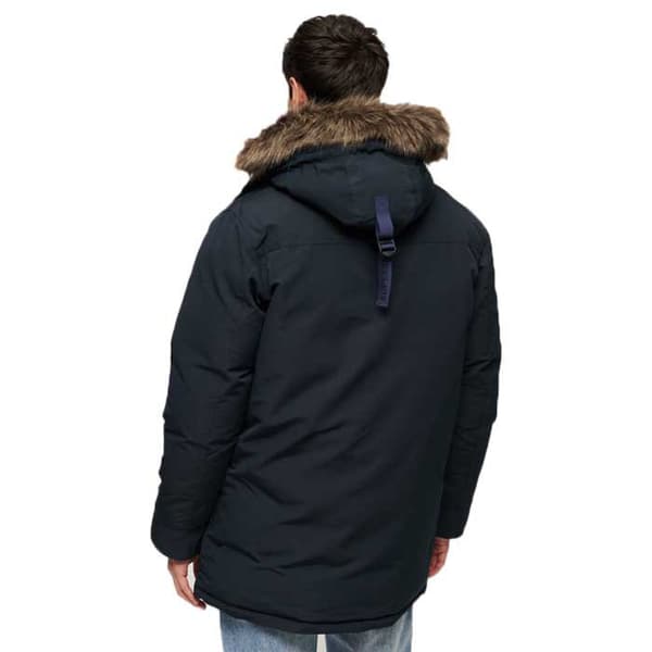 Superdry Everest Faux Fur Jacka Blå XL Man