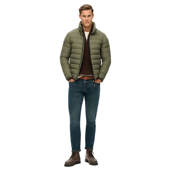 Superdry Fuji Embroidered Padded Jacka Grönt XL Man