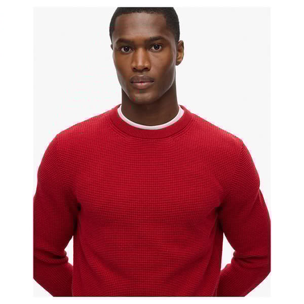 Superdry Textured Tröja Röd XL Man