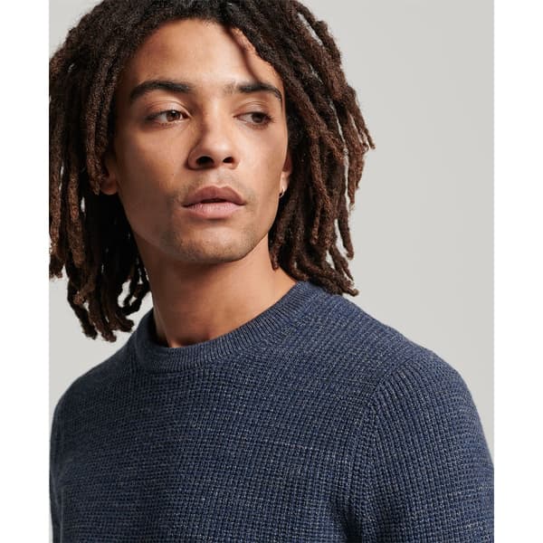 Superdry Textured Neulepaita Sininen L Mies