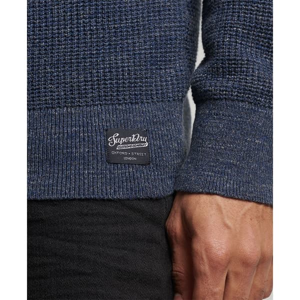 Superdry Textured Neulepaita Sininen L Mies