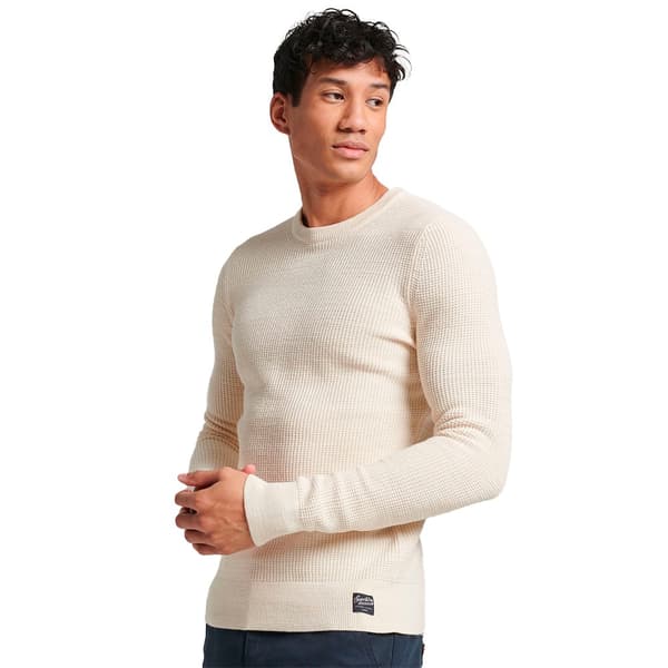Superdry Textured Tröja Beige XL Man