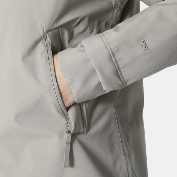 Helly Hansen Victoria Insulated Mid Regnfrakke Grøn,Grå S Kvinde