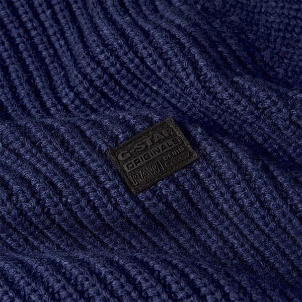 G-star Double Collar Trøje Med Lynlås Blå XL Mand