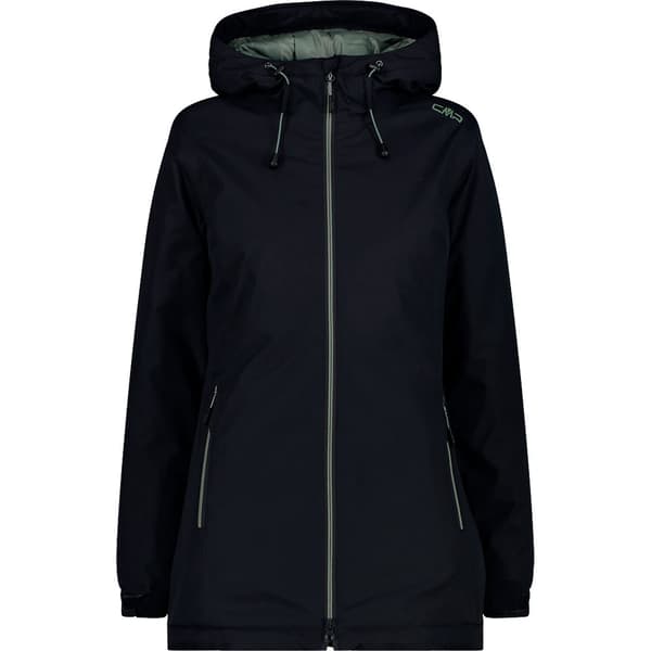 Cmp Long Fix Hood 32z1396 Jakke Sort 40 Kvinde