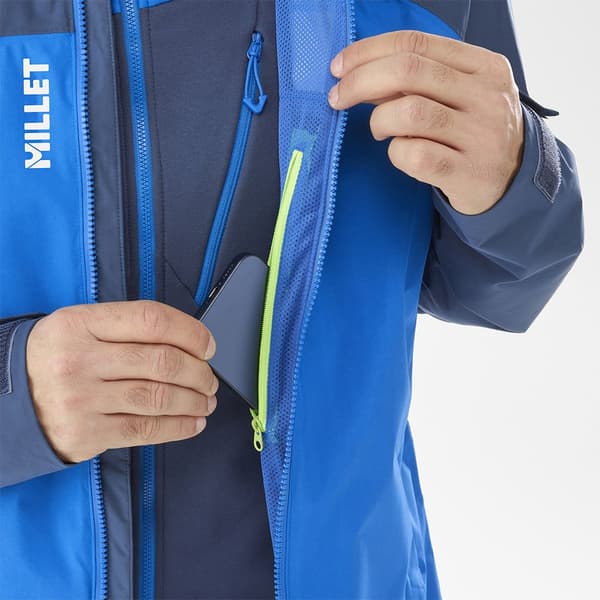 Millet Seneca Goretex 2l Fleece Blå S Mand