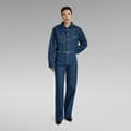 Miniatyrbild 6 av 8: G-star Relaxed Cropped Cutoff Jeansjacka Blå 2XL Kvinna