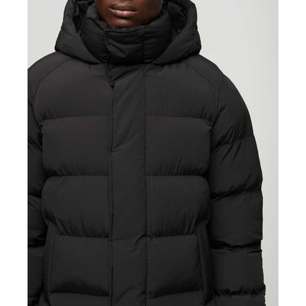 Superdry Longline Jacka Svart 2XL Man