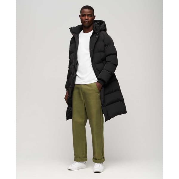 Superdry Longline Jacka Svart 2XL Man