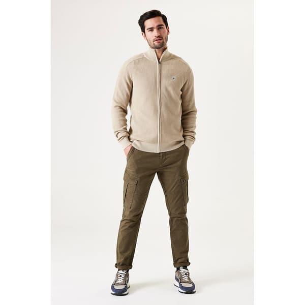 Garcia U41050 Tröja Med Hel Dragkedja Beige M Man