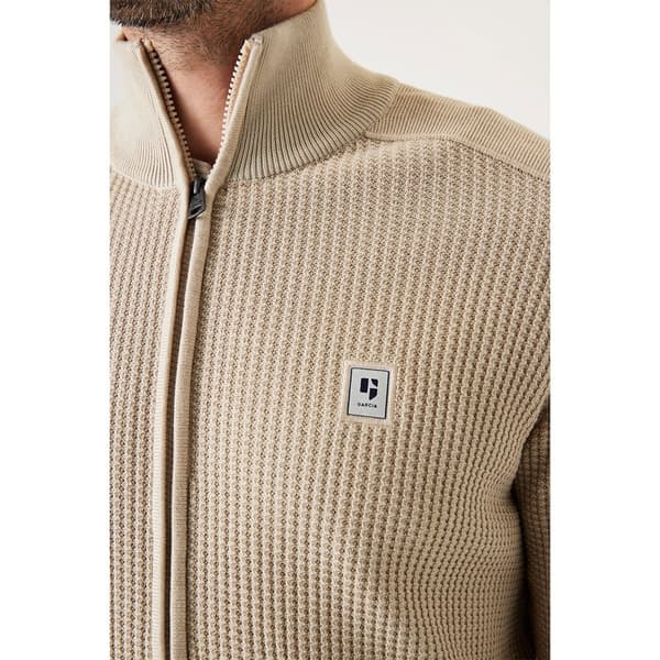Garcia U41050 Tröja Med Hel Dragkedja Beige M Man