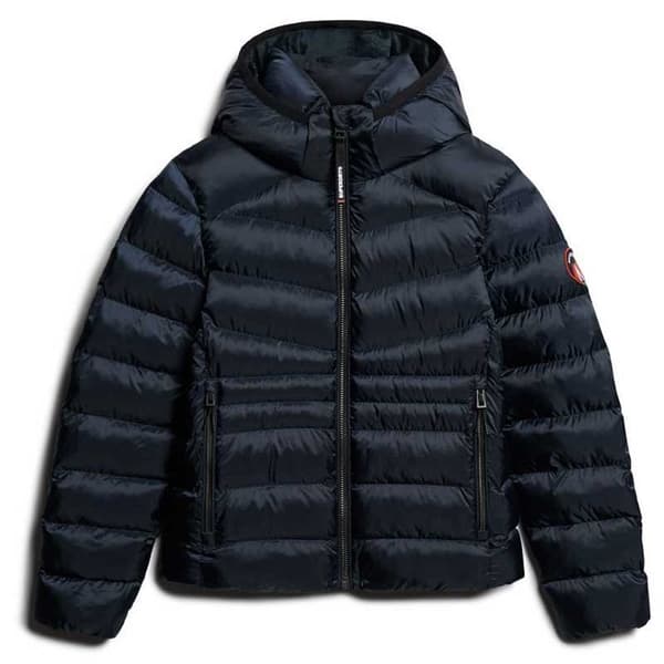Superdry Fuji Quilt Padded Jacka Svart 2XS Kvinna