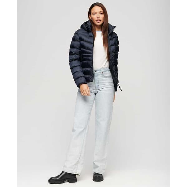 Superdry Fuji Quilt Padded Jacka Svart 2XS Kvinna
