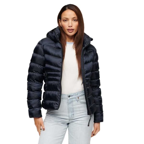 Superdry Fuji Quilt Padded Jacka Svart 2XS Kvinna