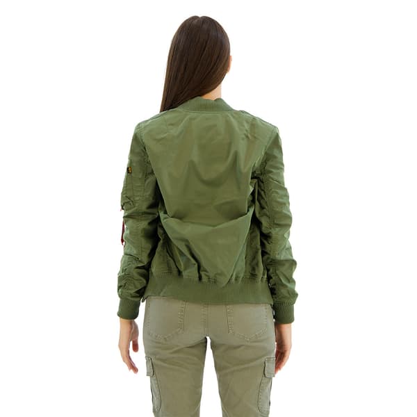 Alpha Industries Ma-1 Tt Jacka Grönt S Kvinna