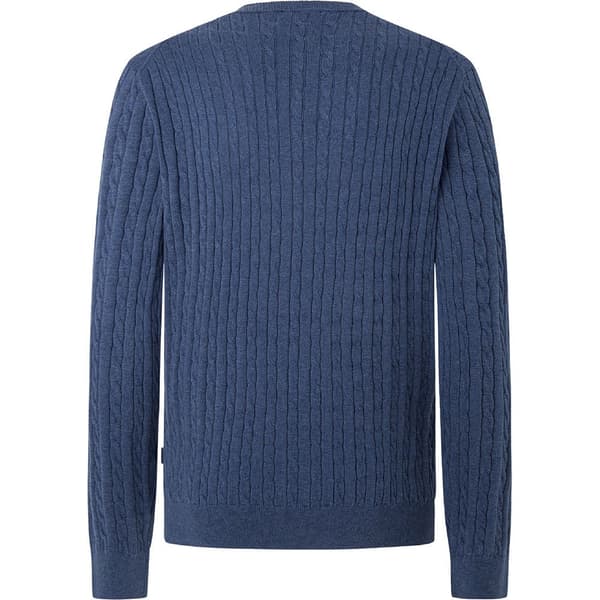 FaÇonnable Silk Cable Trøje Blå L Mand