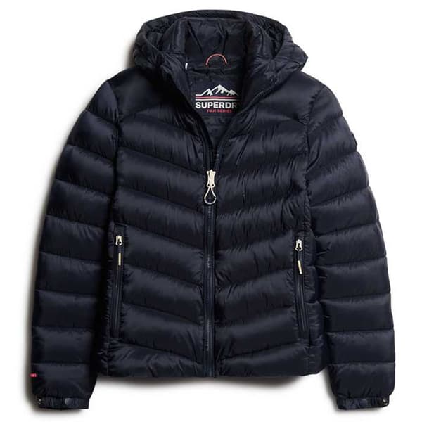 Superdry Fuji Padded Jacka Blå 2XS Kvinna