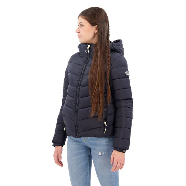 Superdry Fuji Padded Jacka Blå 2XS Kvinna