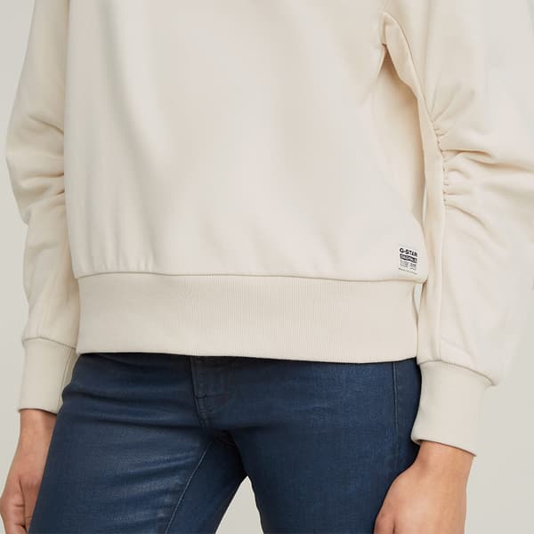 G-star Asymmetric Tröja Beige M Kvinna