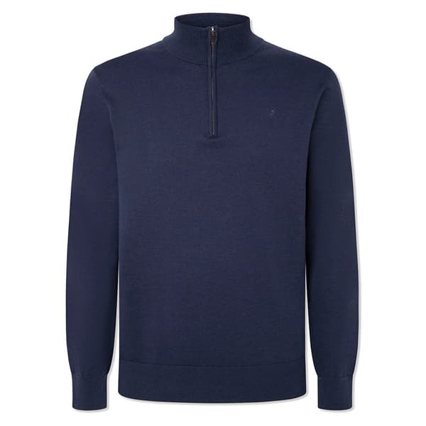 Hackett Hm703084 Halv Dragkedja Tröja Blå 2XL Man