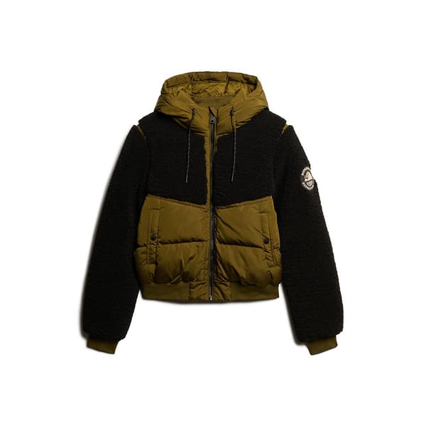 Superdry Everest Hybrid Jacka Grönt,Svart S Kvinna