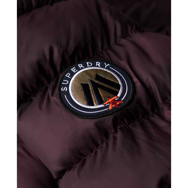 Superdry Fuji Mid Padded Jacka Lila XS Kvinna
