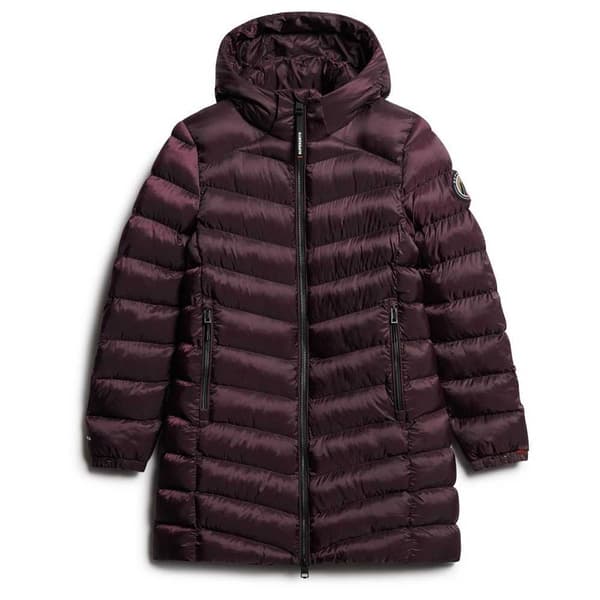 Superdry Fuji Mid Padded Jacka Lila XS Kvinna
