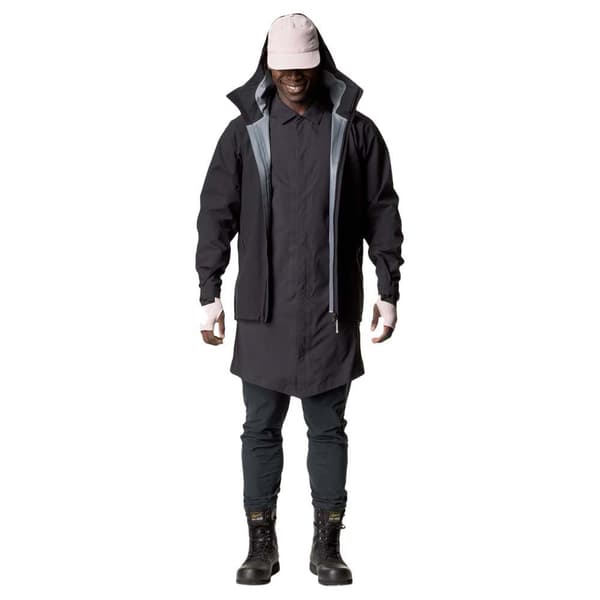 Houdini Bff Regnfrakke Sort 2XL Mand